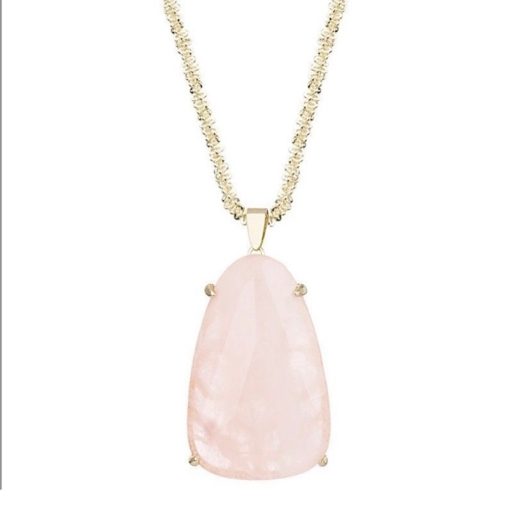 Kendra Scott Retired Rose Quartz Sandra Necklace